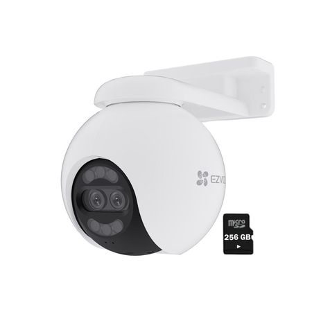 H80X Dual 4K - 2MP Ezviz Lente Cámara Wifi Smart Exterior - SD 256GB